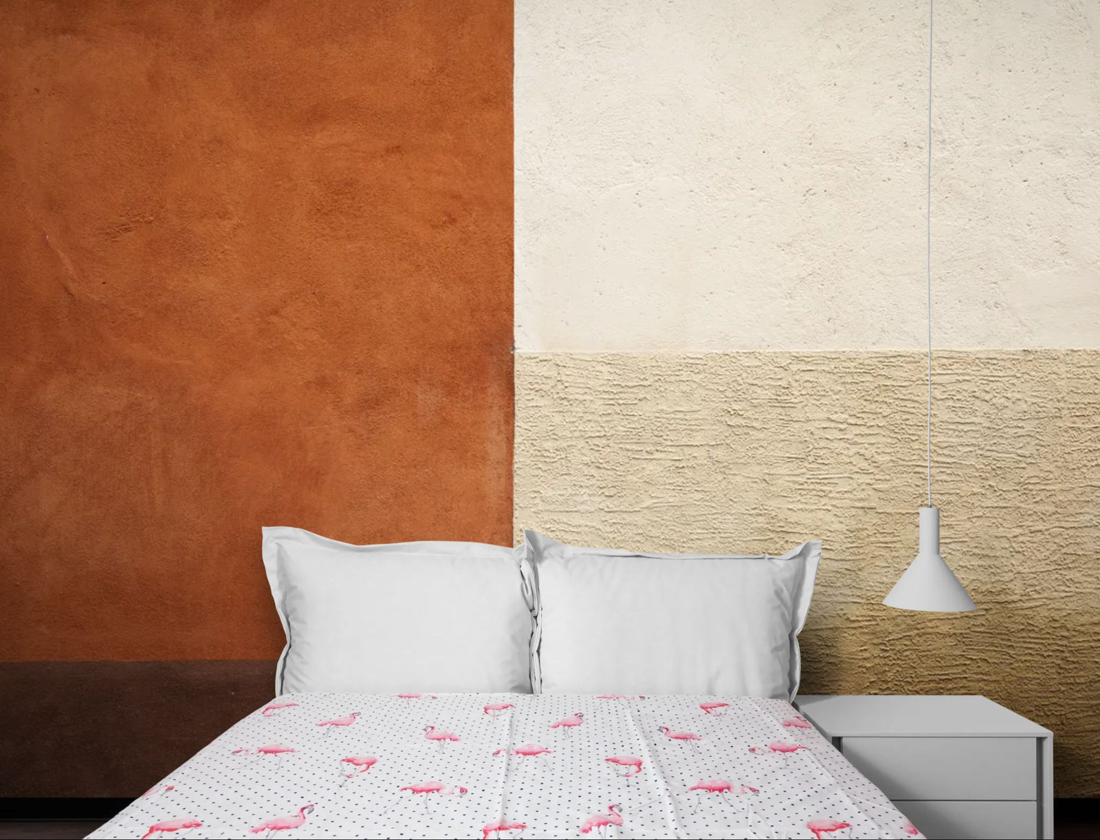 Papier Peint Pierre – Murs Terre Cuite & Sable