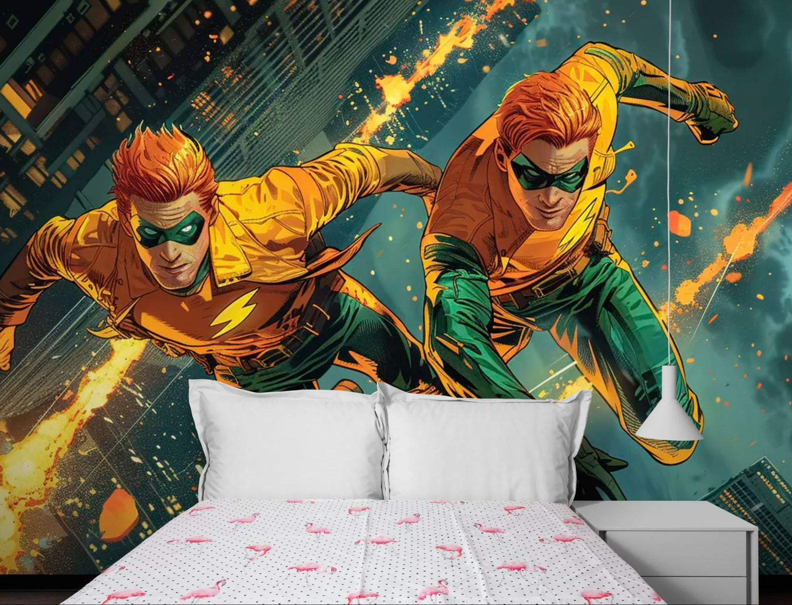 Papier Peint Super – Duo de Justiciers