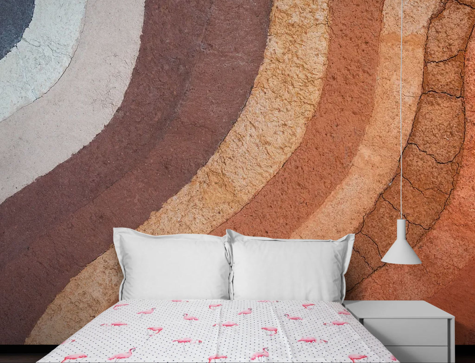 Papier Peint Terre - Couches Minérales