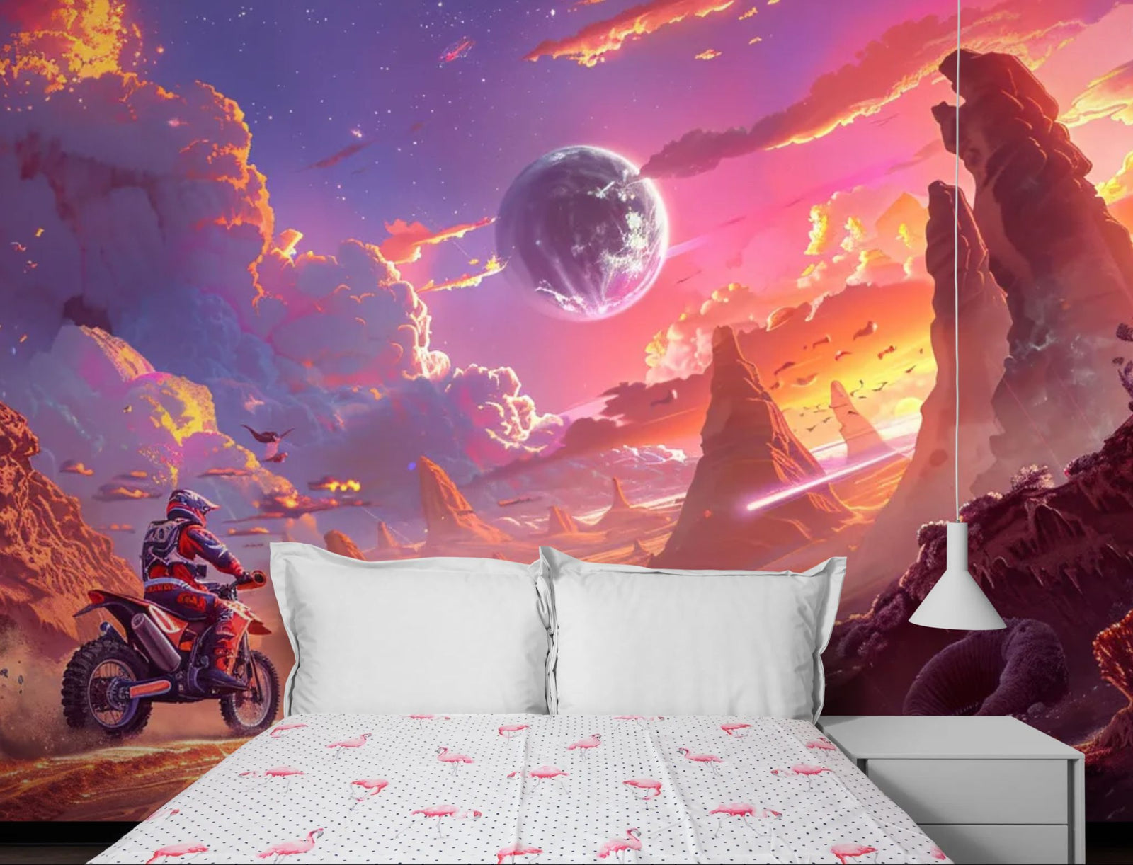 Papier Peint Espace - Piste Interplanétaire