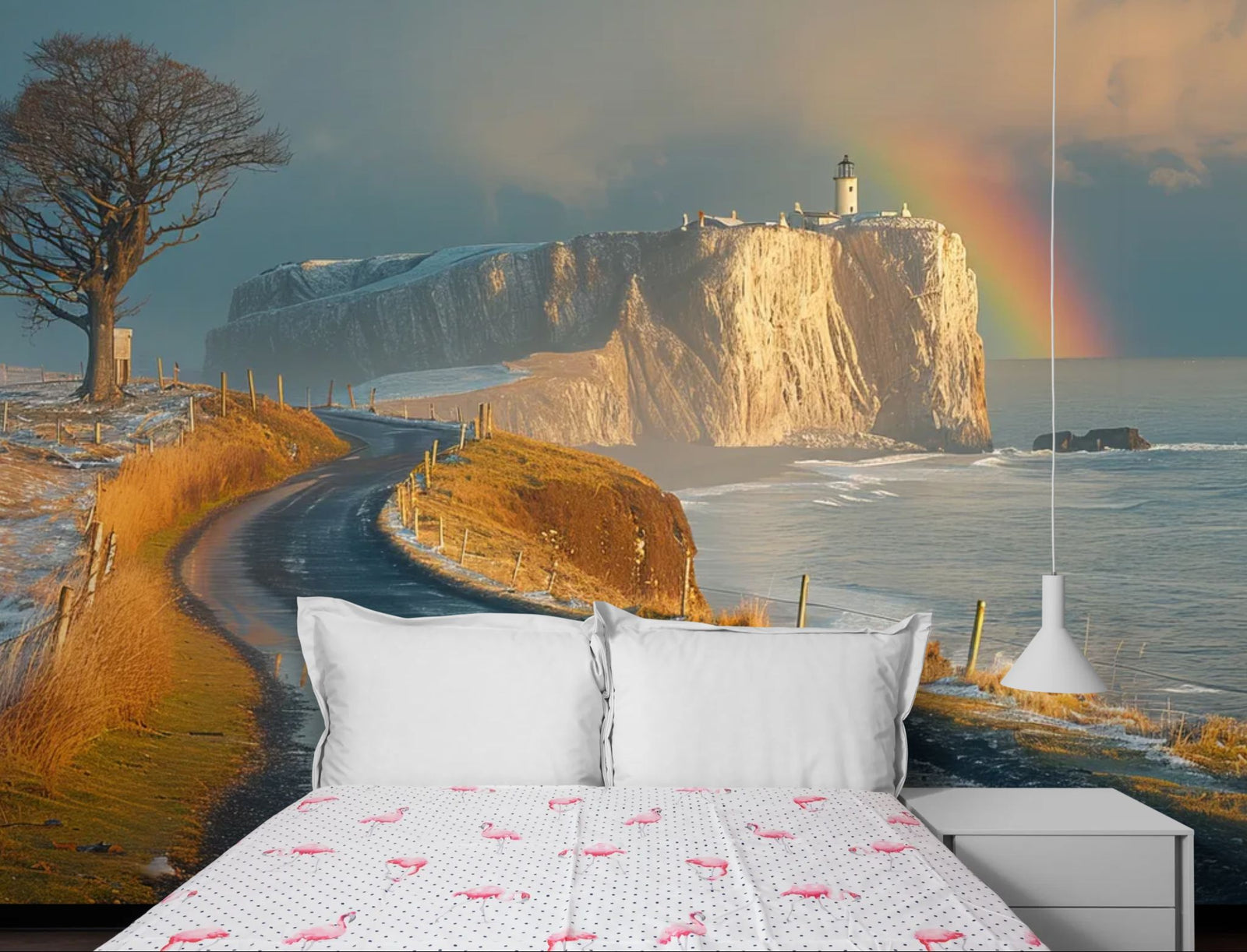 Papier Peint Paysage – Falaise Arc-en-Ciel