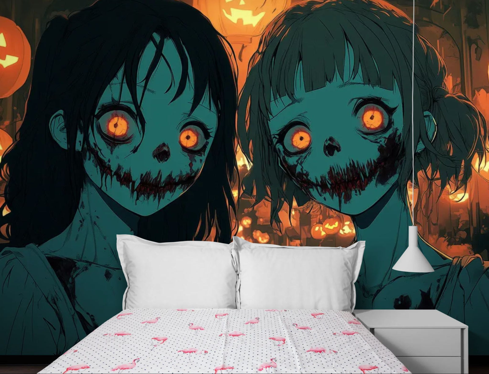 Papier Peint Halloween – Jumelles Maudites