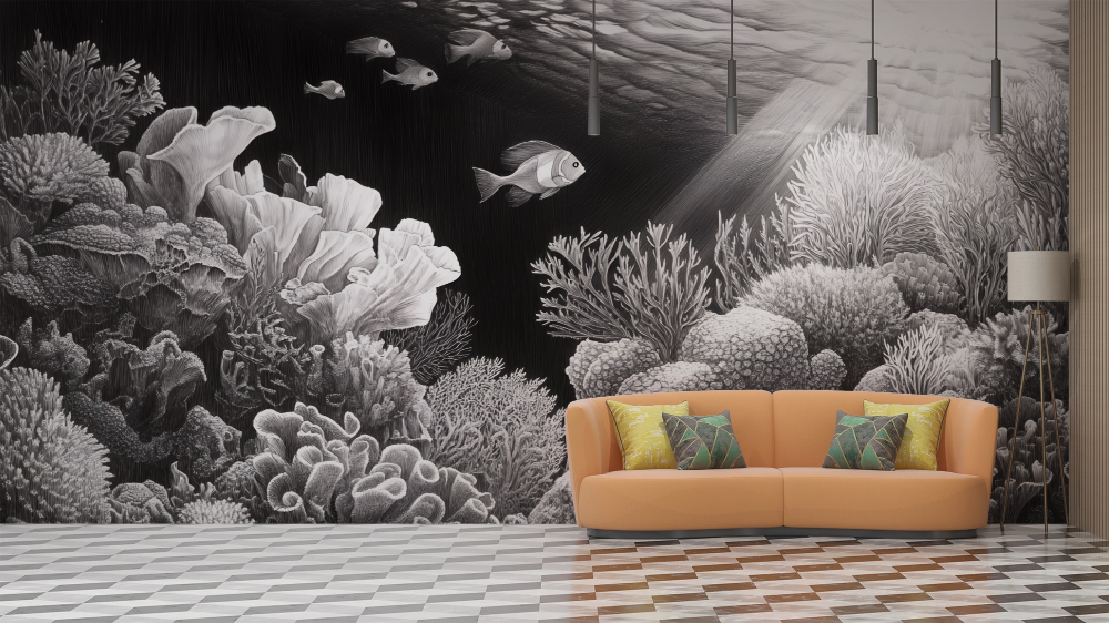 Papier peint animaux - poissons sous les tropiques