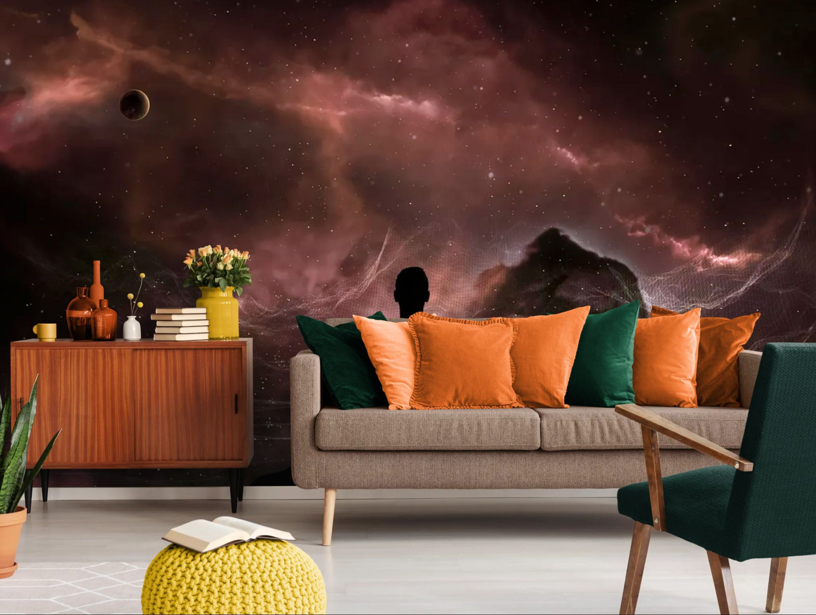 Papier peint galaxie – Univers cosmique et méditatif