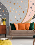 Abstract wallpaper – Beige and gold