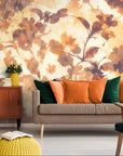 Floral wallpaper – Watercolor in warm tones