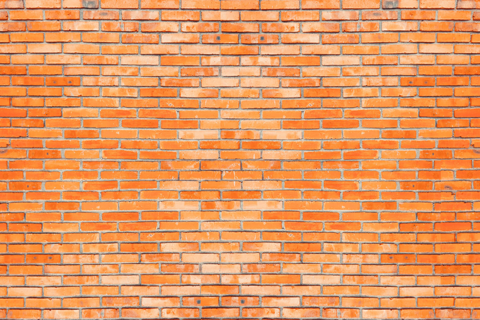 Papier Peint Pierre - Mur de Briques Orange Vif