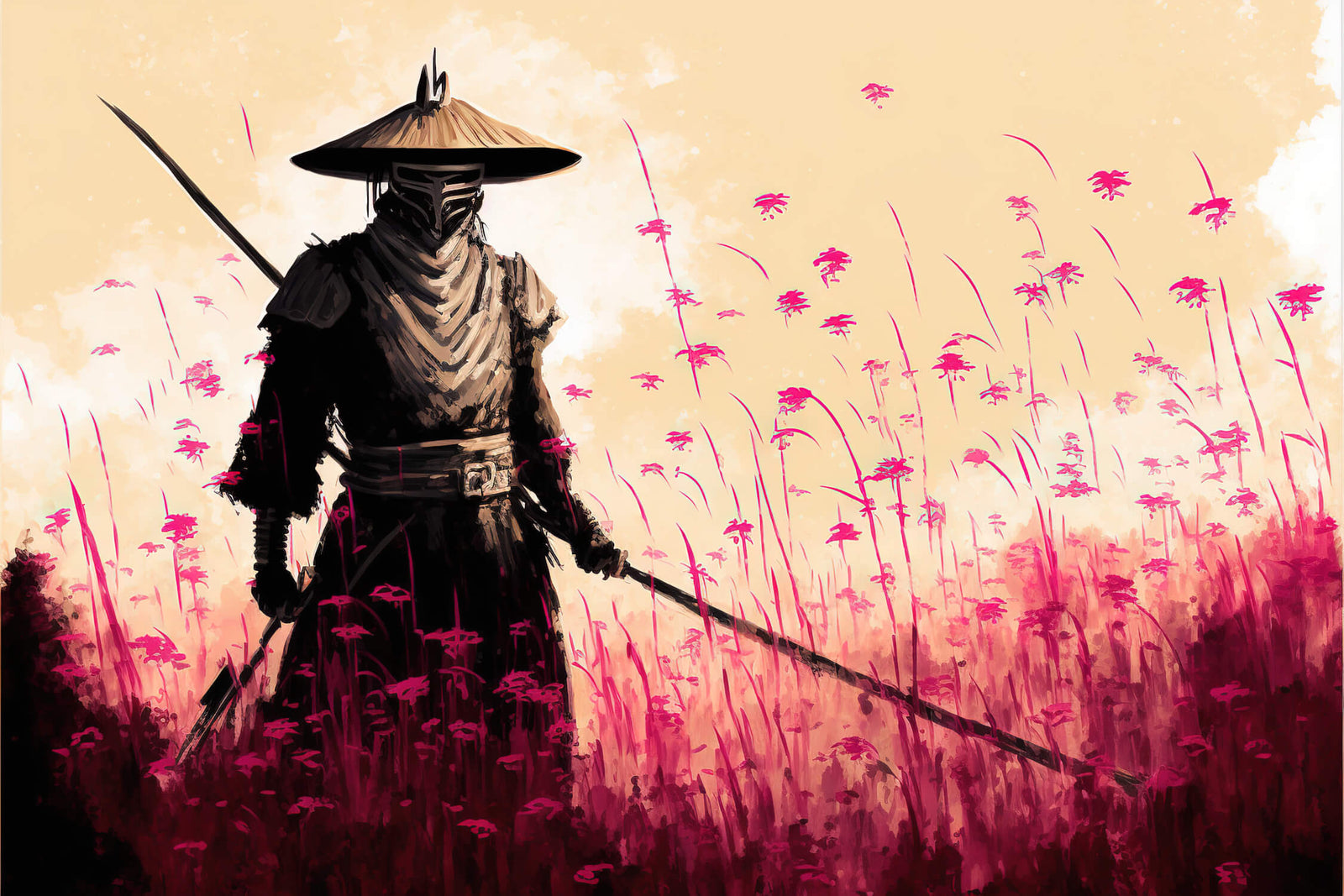 Japanese Wallpaper Red Warrior