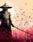 Gaming Wallpaper - Wandering Samurai in a Field of Flowers