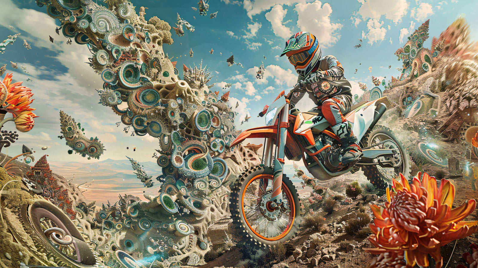 Motorcycle video game wallpaper