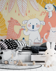 Papier Peint Enfant - Goûter des Animaux
