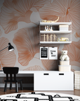Papier Peint Floral - Fleurs de Lin Élégantes