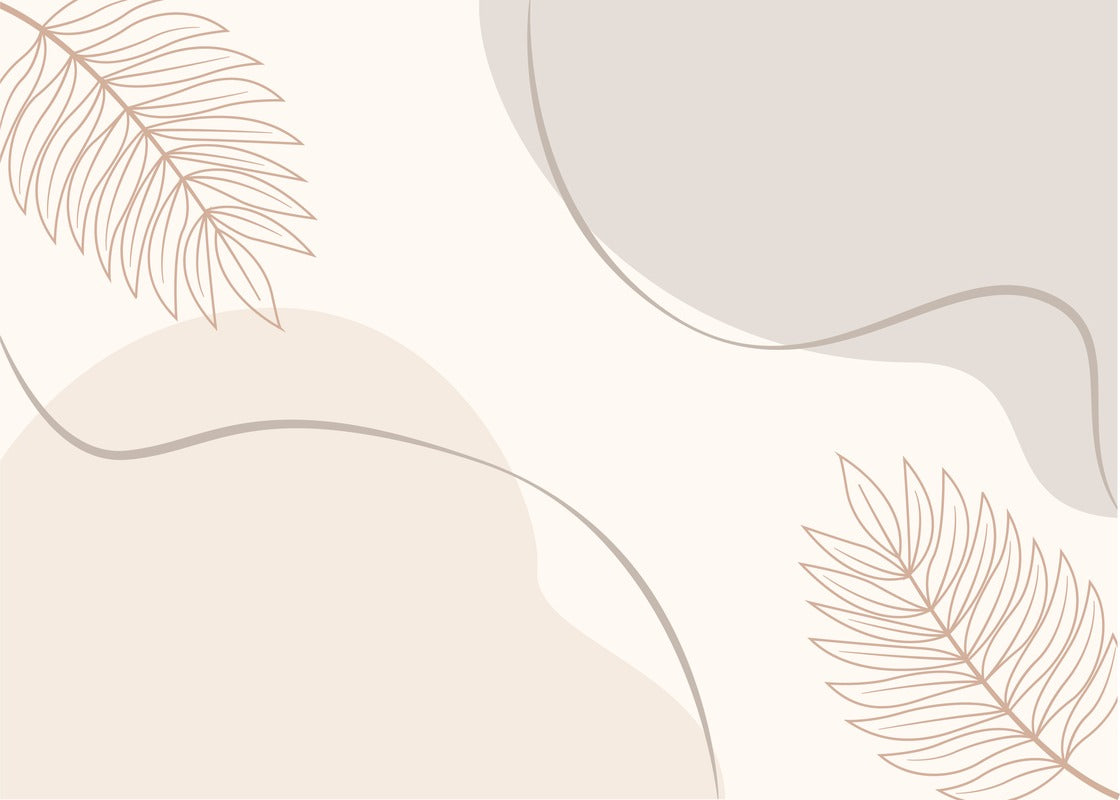 Minimalist Wallpaper - Stylized Leaves