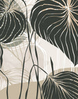 Papier Peint Contemporain - Feuillage Tropical Moderne