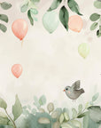 Papier Peint Enfant – Chatons Curieux et Ballons Pastels