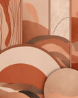 Papier Peint Art & Déco - Géométrique Terracotta