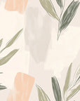 Papier Peint Abstrait - Feuilles Vertes