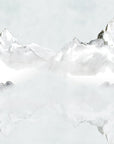 Papier Peint Abstrait - Montagnes Enneigées Pures