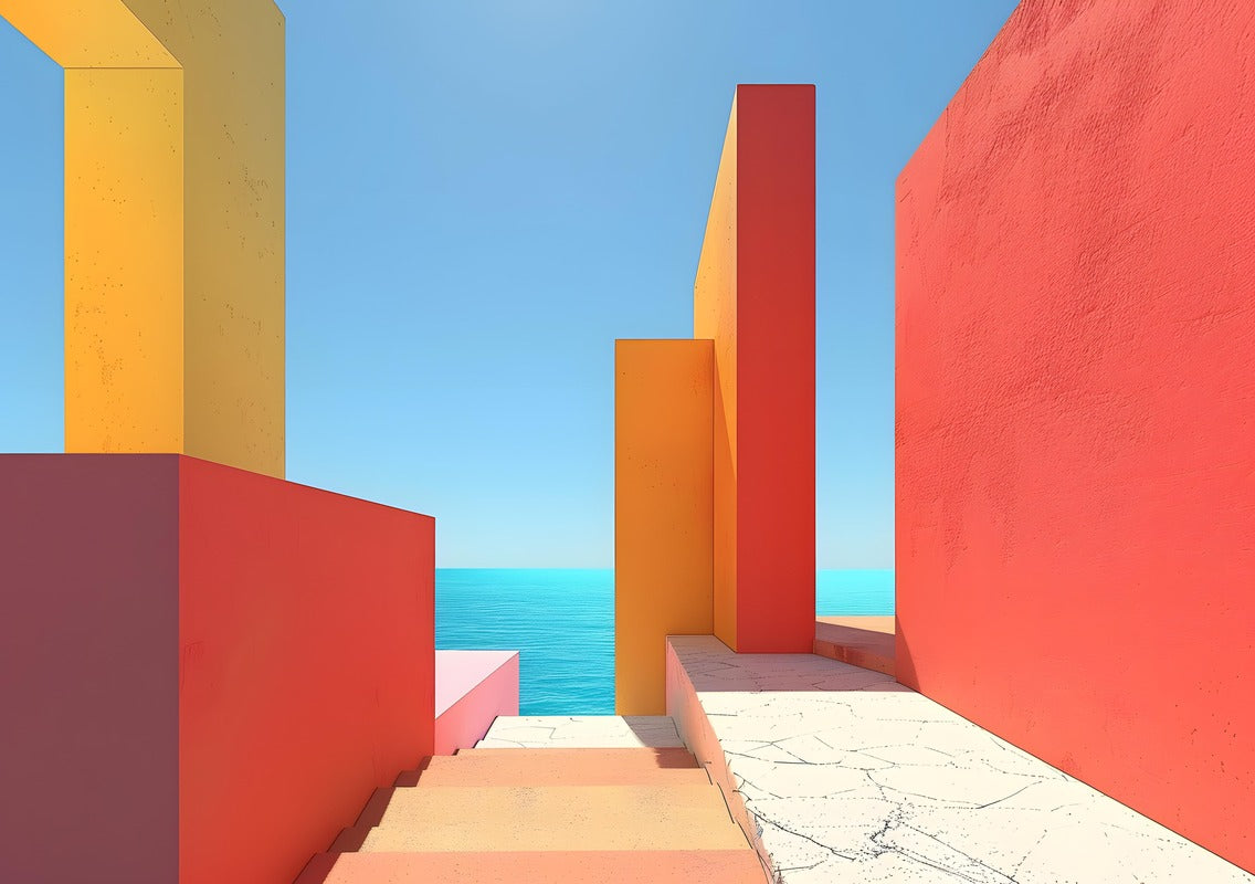 Papier Peint Minimaliste - Vue sur la Mer