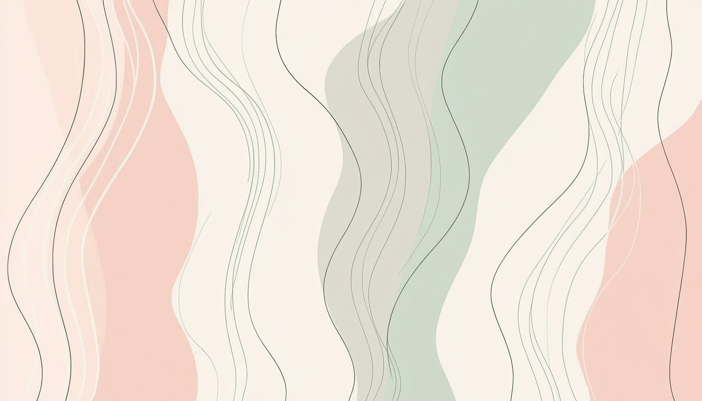 Papier Peint Pastel - Lignes Abstraites