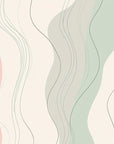 Papier Peint Pastel - Lignes Abstraites