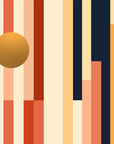 Geometric wallpaper – Colorful retro pattern
