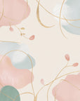 Art Deco Wallpaper – Abstract Shapes in Pastel Gold