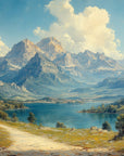 Landscape Wallpaper - Snow-Capped Peaks and Alpine Lake