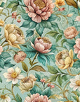 Papier peint fleuri - tapisserie anglaise rétro