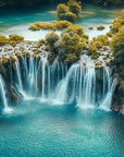 Papier peint cascades - torrent des bois