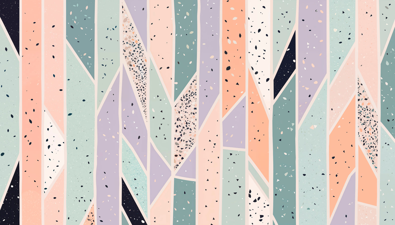 Papier peint géométrique – Motif pastel moderne
