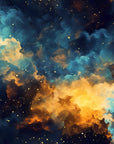 Galaxy wallpaper – Luminous cosmic clouds