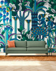 Papier Peint Abstrait - Forêt Tropicale Luxuriante