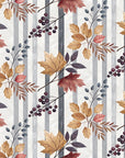 Nature wallpaper - vertical stripes and autumn leaves