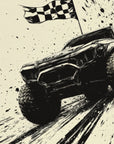 Wallpaper illustration – vintage motor racing