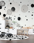 Black and White Wallpaper - Abstract Bubbles