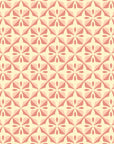 Papier peint rétro - rosaces graphiques orange pastel