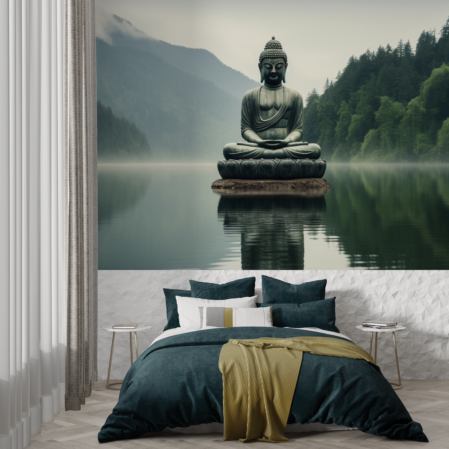 Zen Trompe L'Oeil Wallpaper