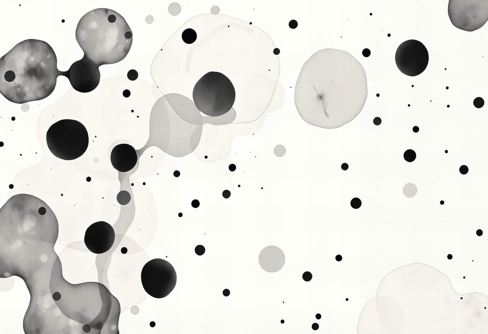 Black and White Wallpaper - Abstract Bubbles