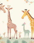 Kids Wallpaper - Loving Giraffes and Cherry Blossoms