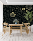 Floral Wallpaper - Night Garden with Jasmine Flowers