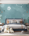 Kids Wallpaper - Intergalactic Space and Blue Planets