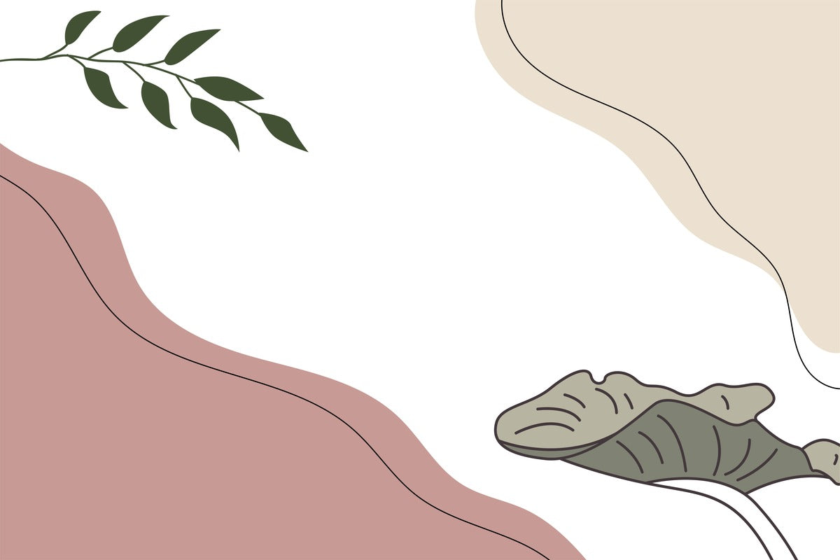 Papier Peint Minimaliste - Touches végétales