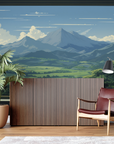 Landscape Wallpaper - Open Window to Green Mountains