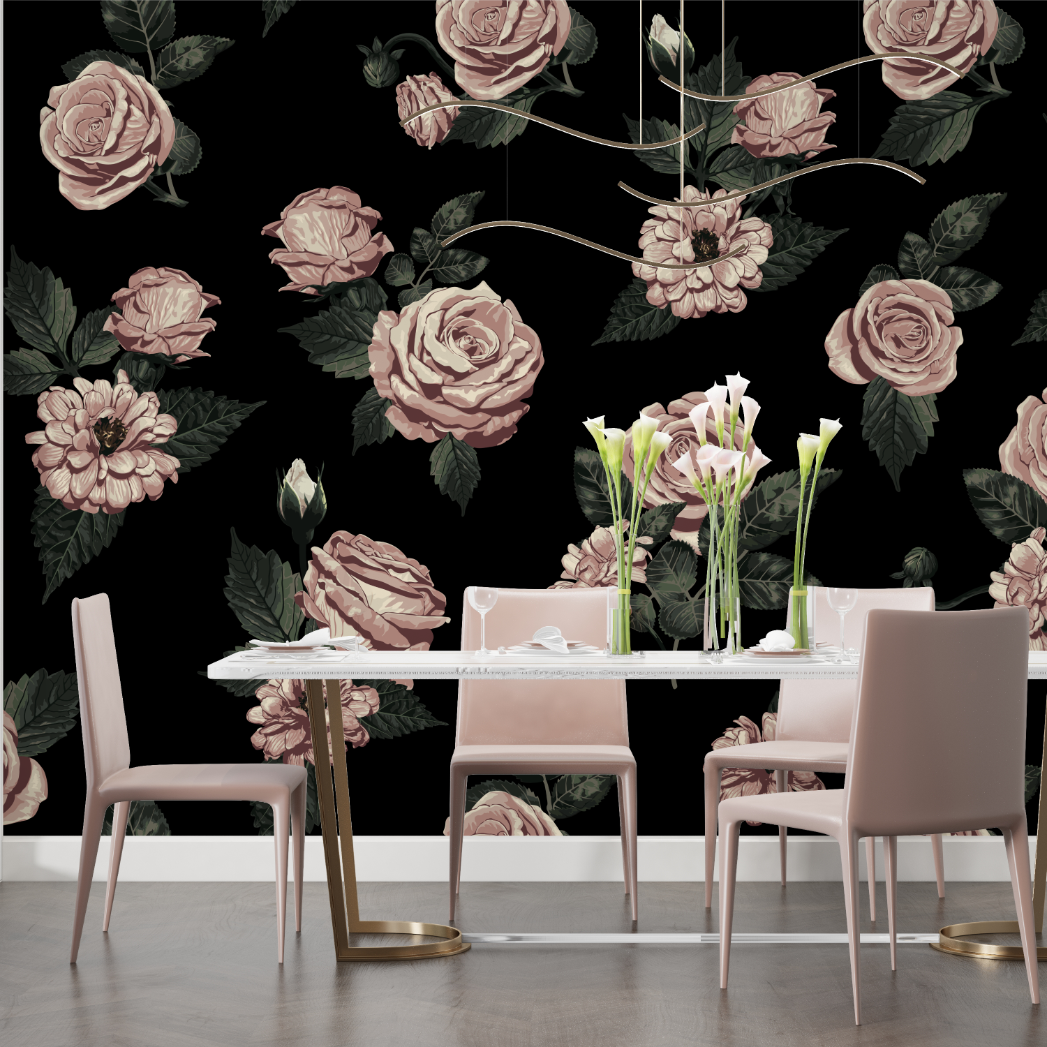 Floral Wallpaper - Romantic Vintage Roses