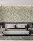 Papier Peint Vintage - Rameaux Délicats Beige et Vert