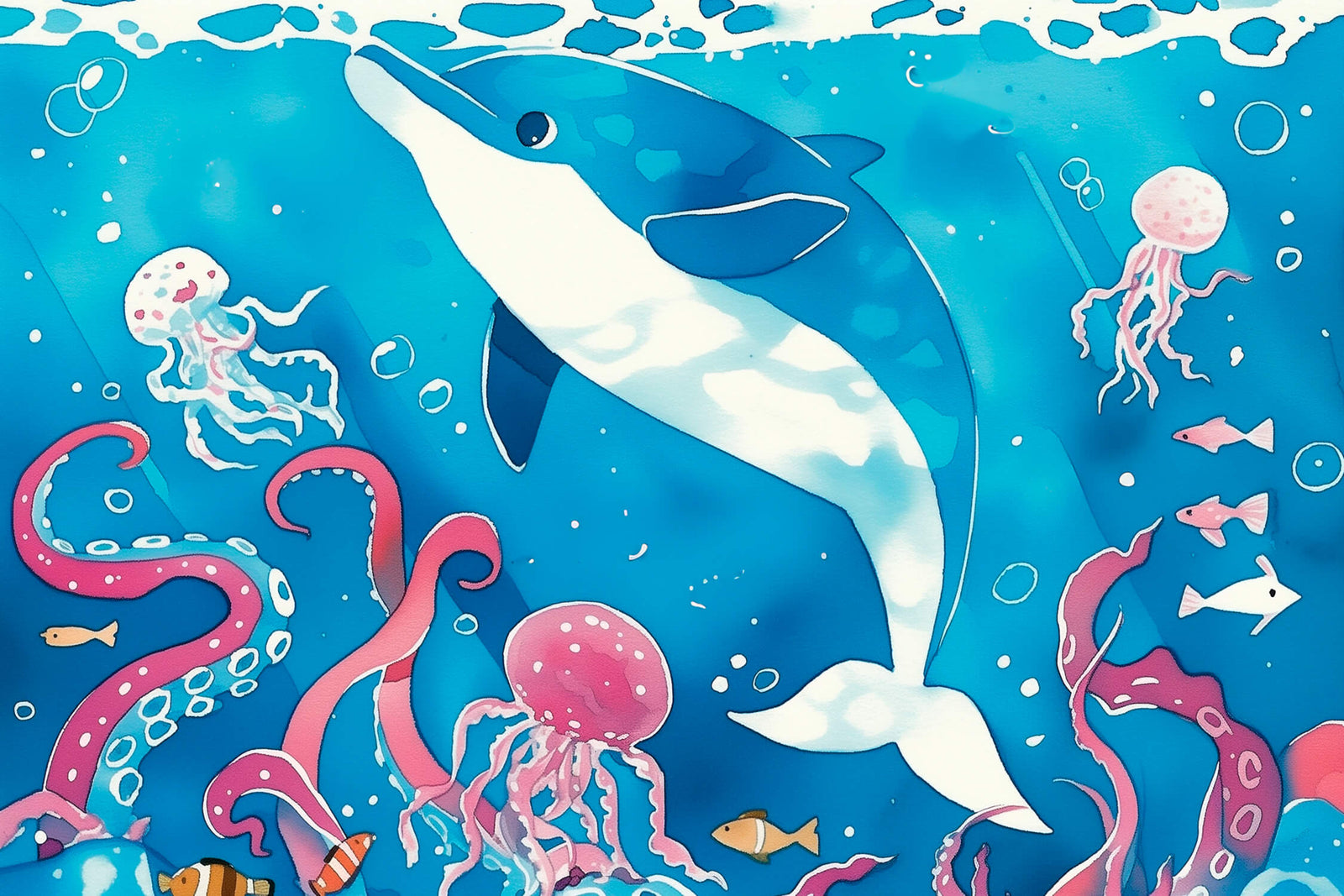Animal Wallpaper - Dolphin and Enchanted Ocean