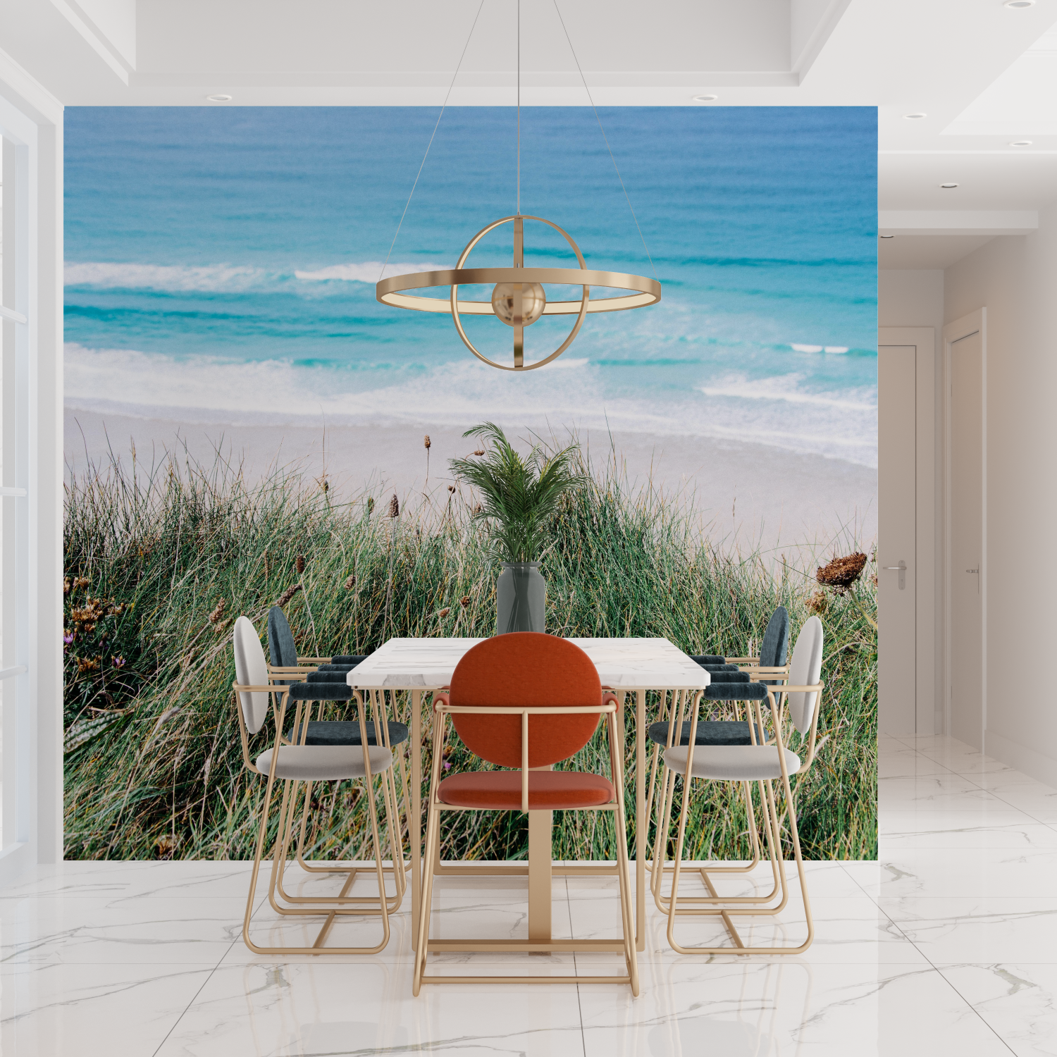 Panoramic Sea Wallpaper for Bedroom