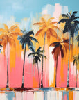 Papier Peint Abstrait - Forêt De Palmiers