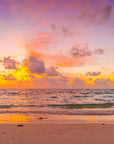 Papier Peint Paysage - Plage au Coucher de Soleil